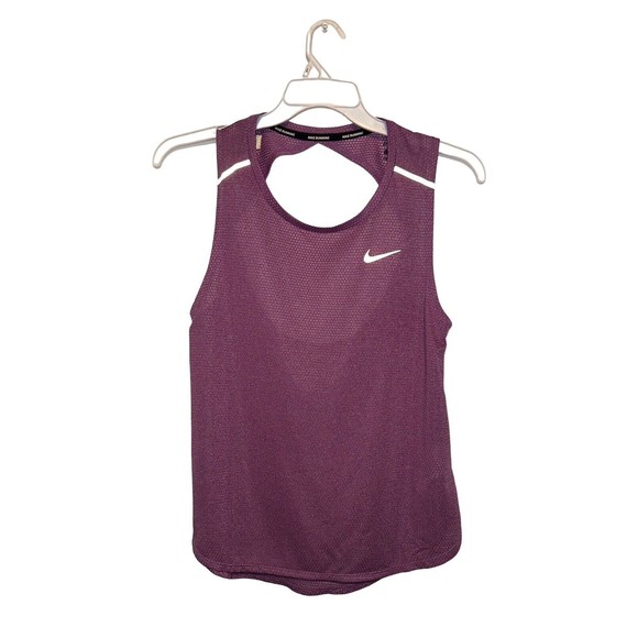 NIKE TEE Dri-Fit Tank Top Womens Shirt Size Medium Purple Lightweight Athletic‎ - Picture 1 of 8